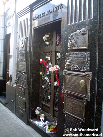 Evita's tomb at Cementerio Recoleta Cemetery