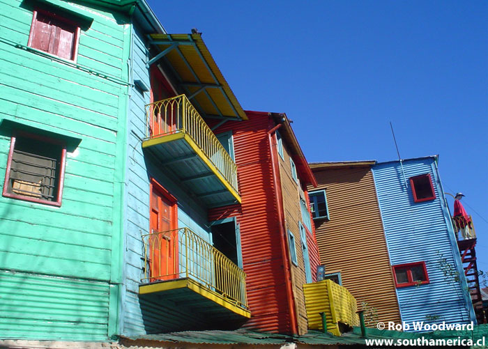 Typical Houses of La Boca neighborhood, Buenos Aires, Argentina