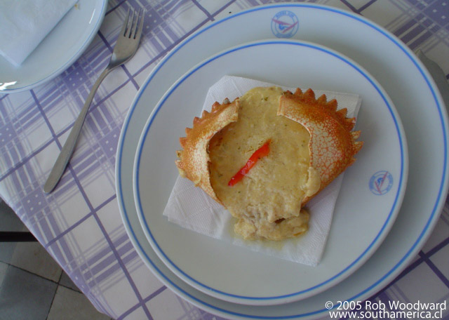 Pastel de Jaiva - Chilean Crab Pie served in its own shell