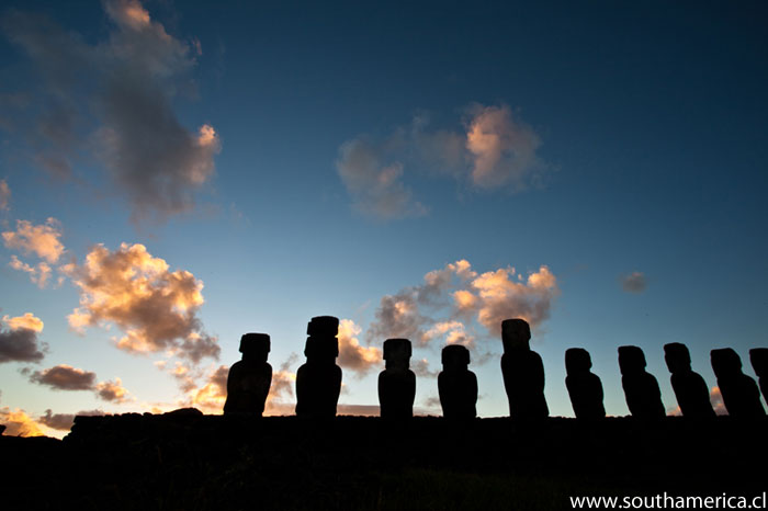 Easter Island at Dusk