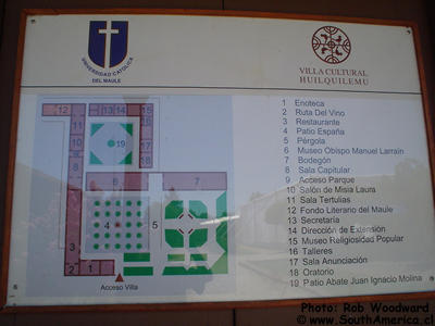 Map of Huilquilemu Museum, Chile