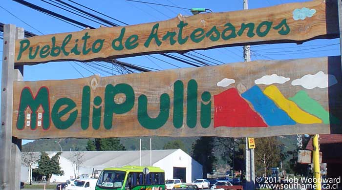 Pueblito Melipulli Sign, Puerto Montt Chile