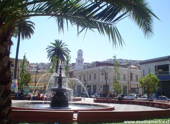 Plaza Echaurren fountain Valparaiso