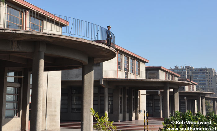 The decks outside a dormitory at Escuela Militar