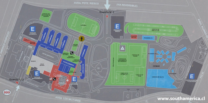 Map of Escuela Militar