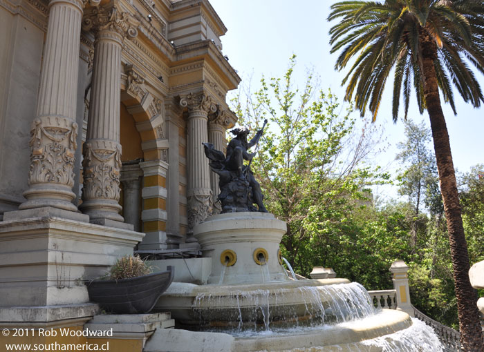 Terraza Neptuno of Cerro Santa Lucía in Santiago Chile