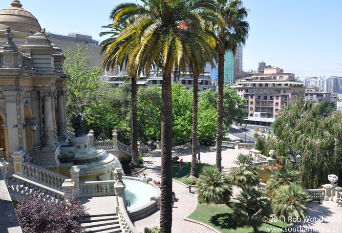 Terraza Neptuno of Cerro Santa Lucía in Santiago Chile