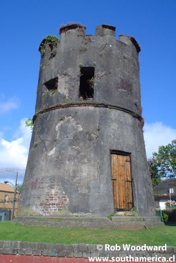 One of the old towers (torres) of Valdivia