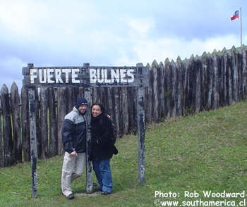 The Entrance sign to Fuerte Bulnes