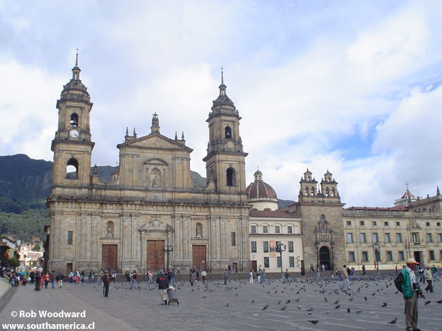 Plaza de Bolivar en Bogota Colombia
