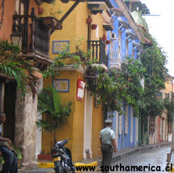 Cartagena Street and Policeman