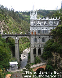 Las Lajas Cathedral in Colombia