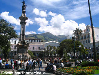 A square of Quito