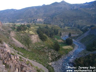 Colca Canyon Valley and River