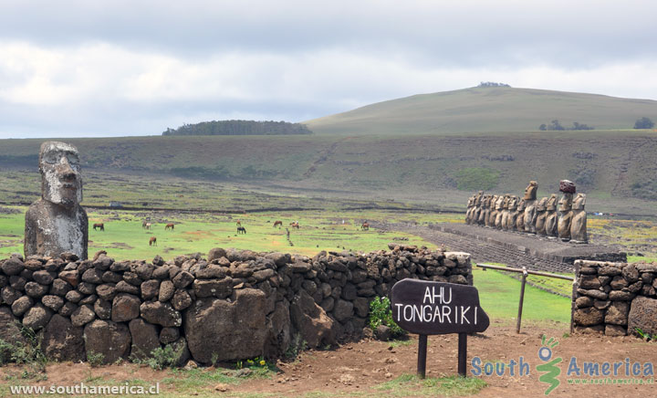 The entrance to Ahu Tongariki Easter Island