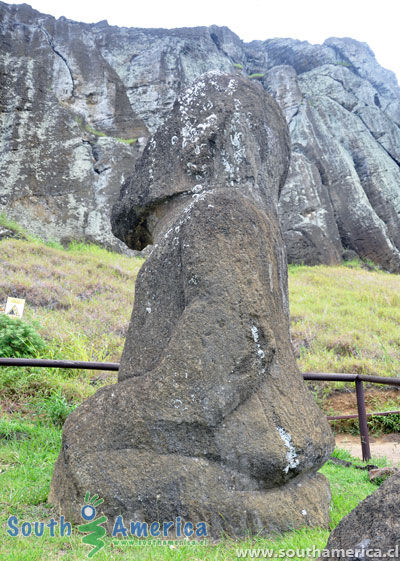 Tukuturi, the kneeling moai of Easter Island