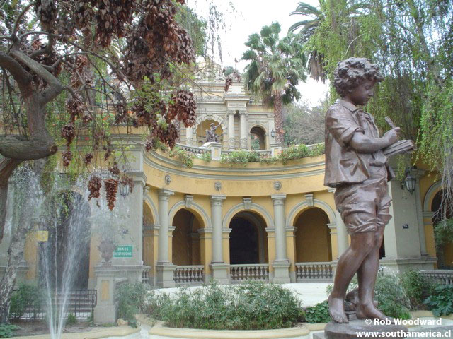 Cerro Santa Lucia Statue Santiago