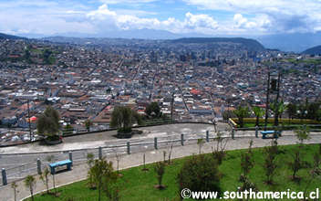 View of Quito from the Virgin