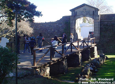 Bridge and city wall of Colonia del Sacramento, Uruguay